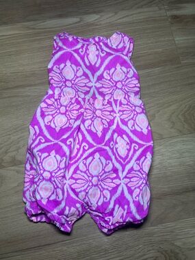 Carter's Bright Pink and Light Pink Floral Baby Dress